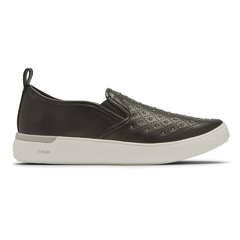 Rockport Slip-Ons Dame Svart - Truflex Parissa Studded Gore - PXUR60247